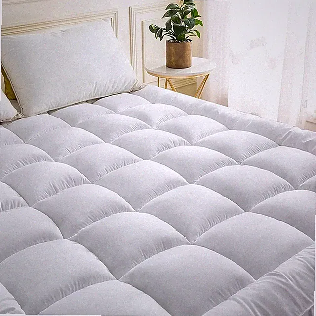 4 Inch 'Queen' Thick Soft Quilted Mattress Topper Cool Comfortable Mattress