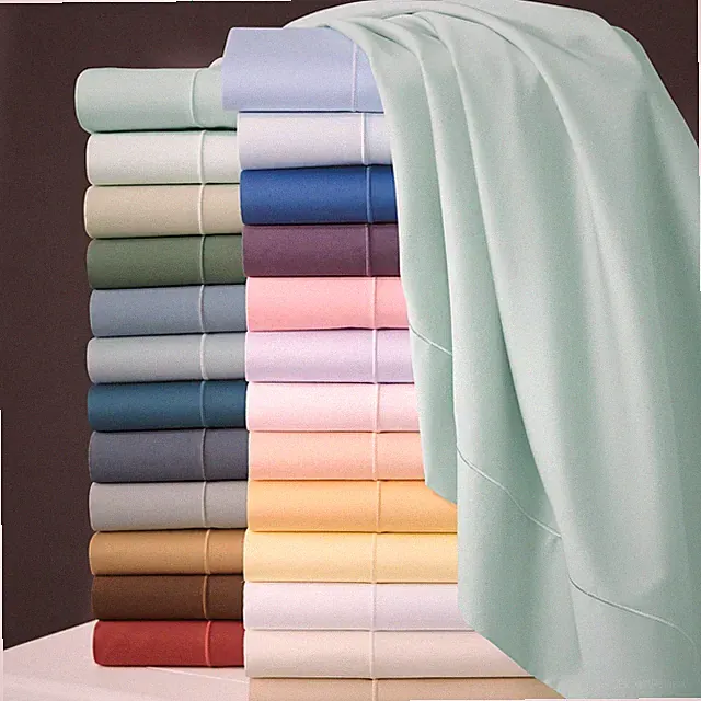 Bedding Set 800 TC 100% Cotton Solid Colors Olympic Queen Size Choose Item
