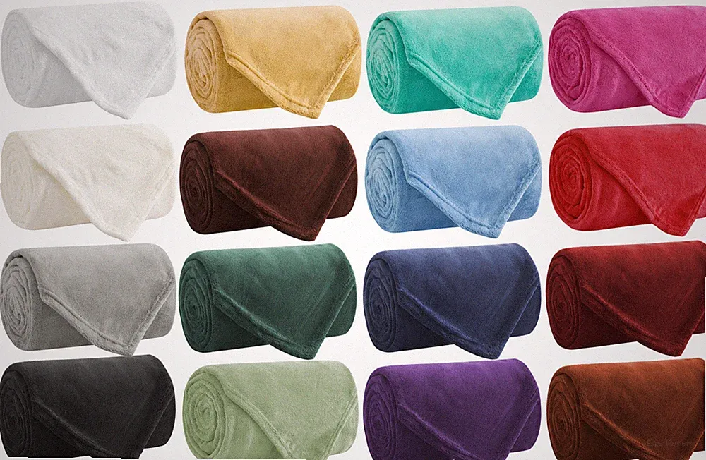 Soft & Light Throw Blanket - 16 COLORS - Throw, Twin, Full, Queen, King!