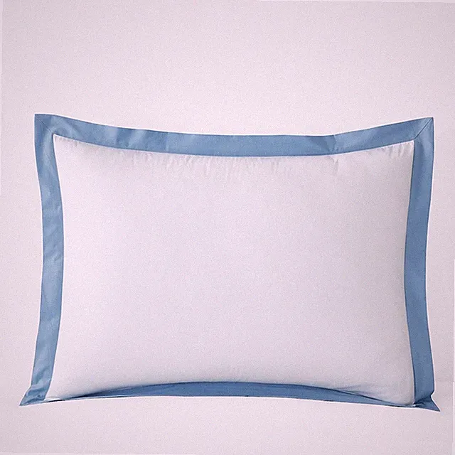 Solid Border Classic Cool Cotton Percale Sham-Company Cotton|6062
